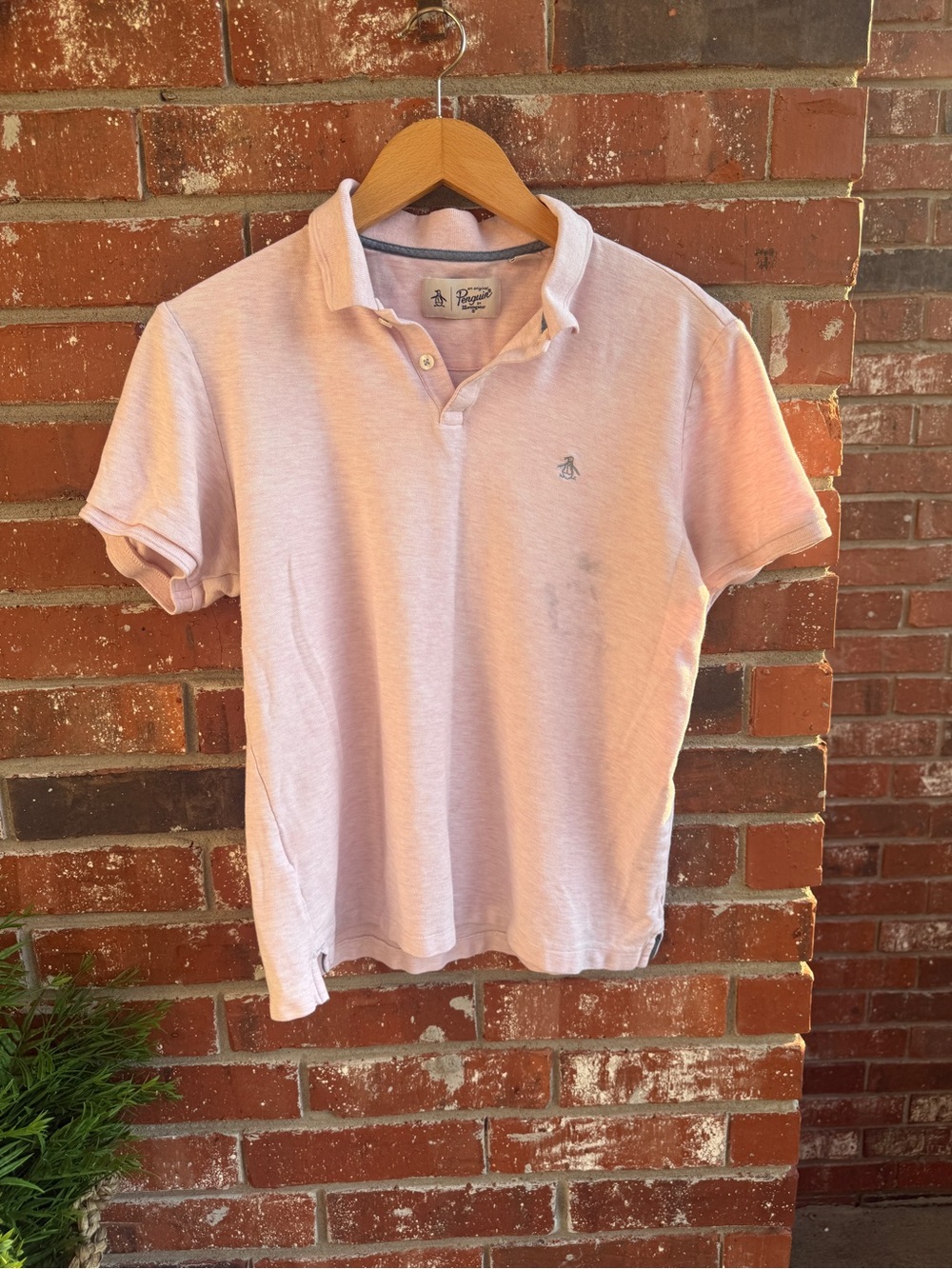 Original Penguin Men's Short Sleeve Polo - Light Pink